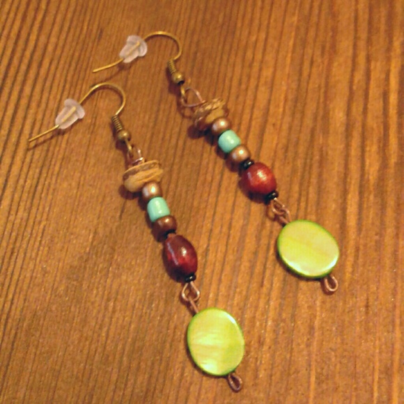 Handmade Jewelry - 💗Lime Green 🌴 Beach Boho Earrings